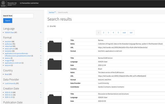 the archive server page tree